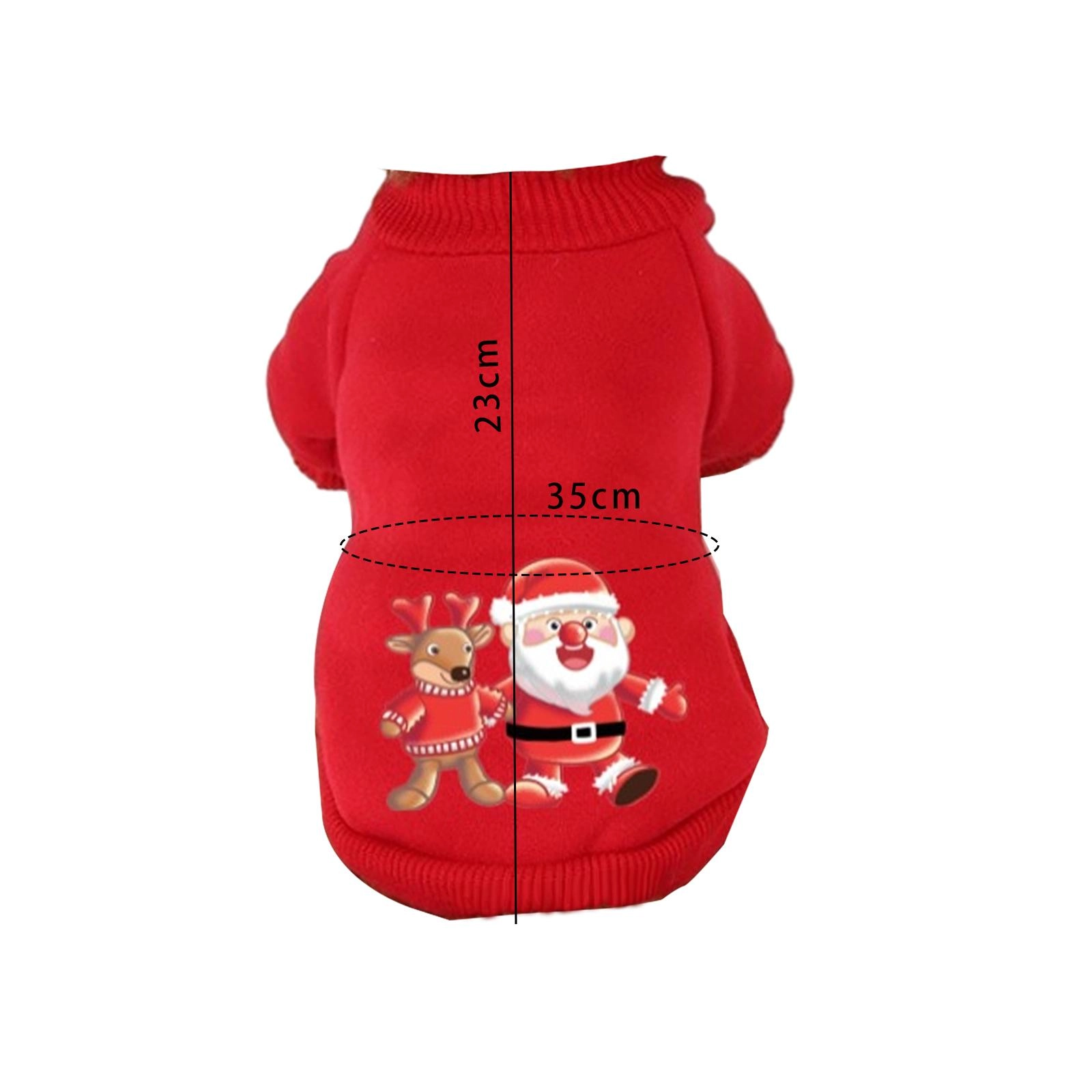 Christmas Puppy Dog Hoodie Pet Clothes Cat Puppy Outfits for Small Dogs Cats